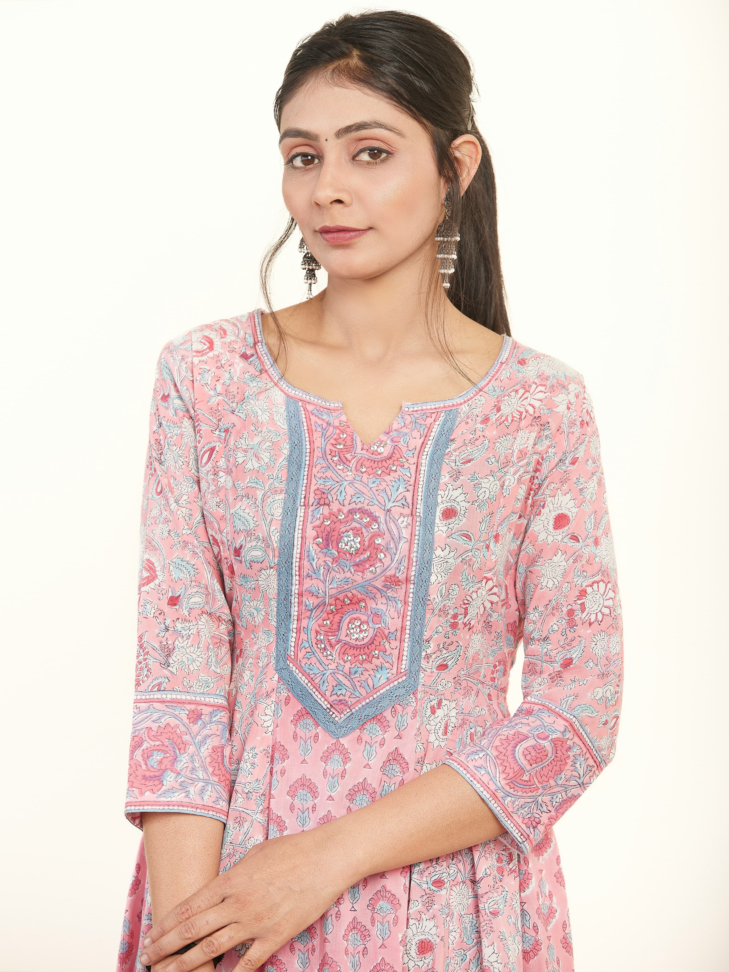 Petal Sleeve Linen Blouse