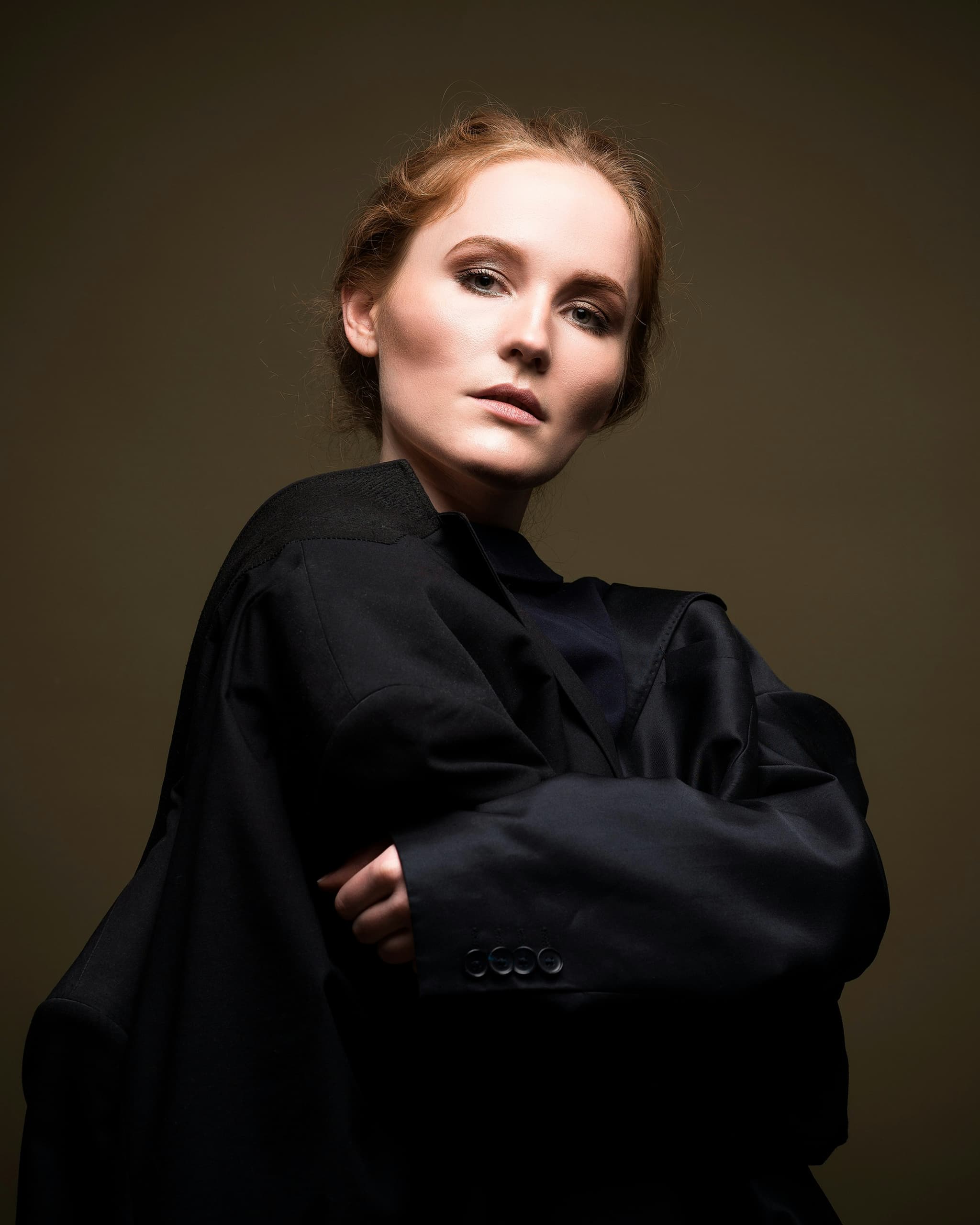 Tailored Noir Structured Blazer